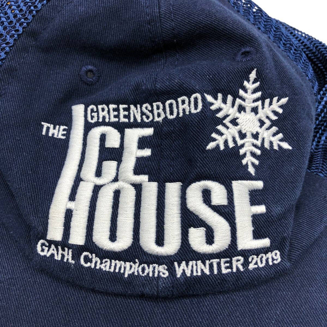 Trucker cap, mesh cap, free size cotton navy blue type Vintage Second Hand