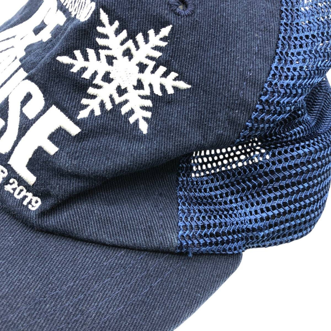Trucker cap, mesh cap, free size cotton navy blue type Vintage Second Hand