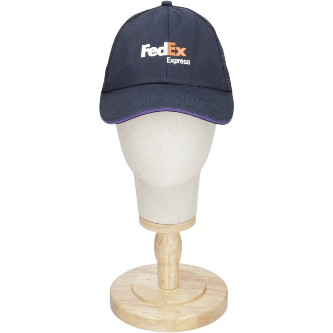 VF Corporation FedEx Advertising Tracker Cap Mesh Cap One Size Fits All polyester navy blue type Vintage Second Hand