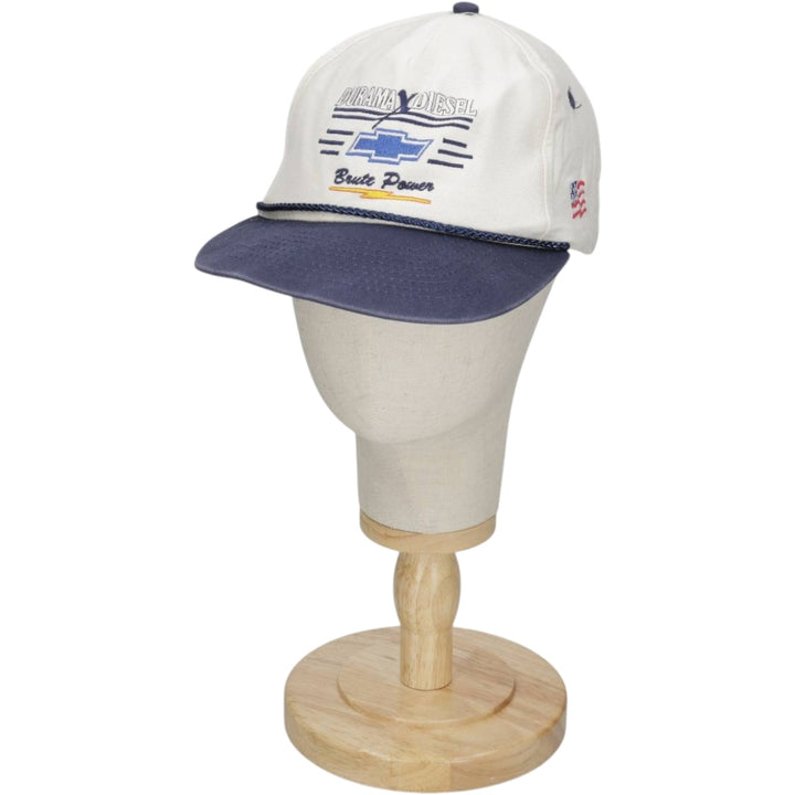 Duramax Diesel Stars and Stripes Two-Tone Advertising Baseball Cap, 6-Panel Cap, One Size Fits All unclear ivory Vintage Second Hand