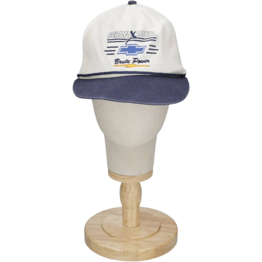 Duramax Diesel Stars and Stripes Two-Tone Advertising Baseball Cap, 6-Panel Cap, One Size Fits All unclear ivory Vintage Second Hand