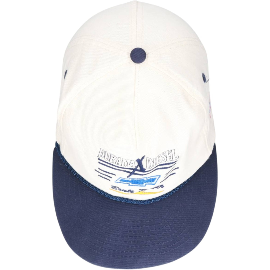 Duramax Diesel Stars and Stripes Two-Tone Advertising Baseball Cap, 6-Panel Cap, One Size Fits All unclear ivory Vintage Second Hand