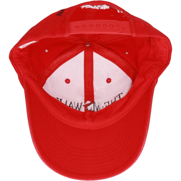 90'S YUPOONG Baseball Cap, 6-Panel Cap, One Size Fits All, Vintage cotton red type Vintage Second Hand