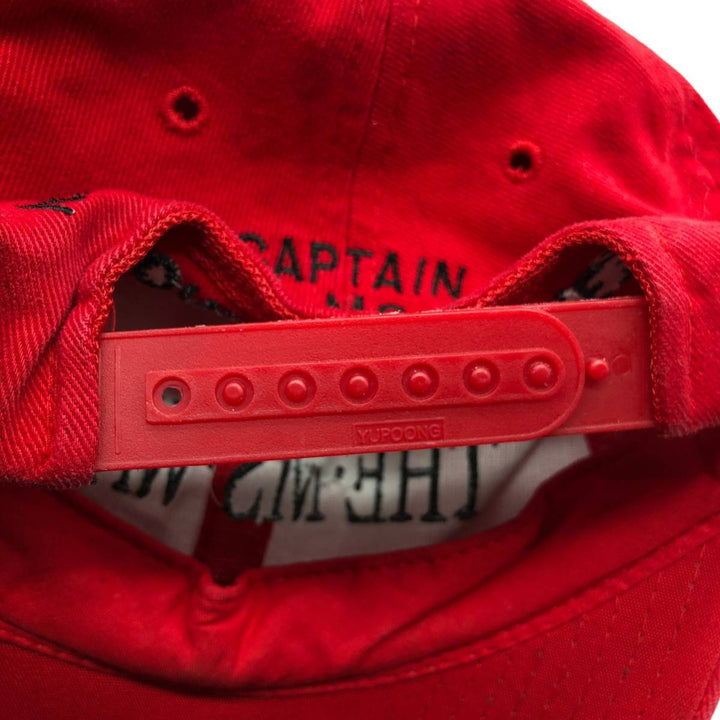 90'S YUPOONG Baseball Cap, 6-Panel Cap, One Size Fits All, Vintage cotton red type Vintage Second Hand