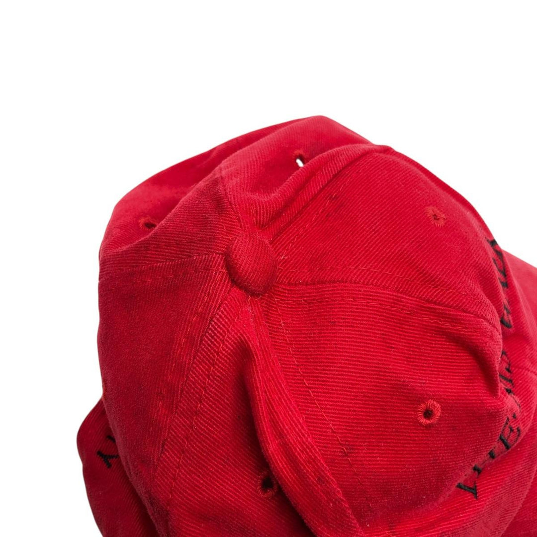 90'S YUPOONG Baseball Cap, 6-Panel Cap, One Size Fits All, Vintage cotton red type Vintage Second Hand