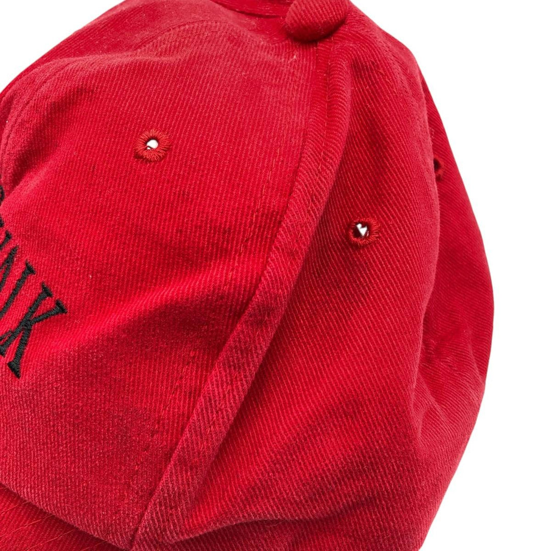 90'S YUPOONG Baseball Cap, 6-Panel Cap, One Size Fits All, Vintage cotton red type Vintage Second Hand