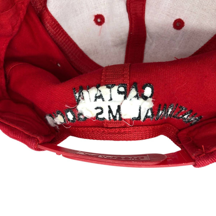 90'S YUPOONG Baseball Cap, 6-Panel Cap, One Size Fits All, Vintage cotton red type Vintage Second Hand