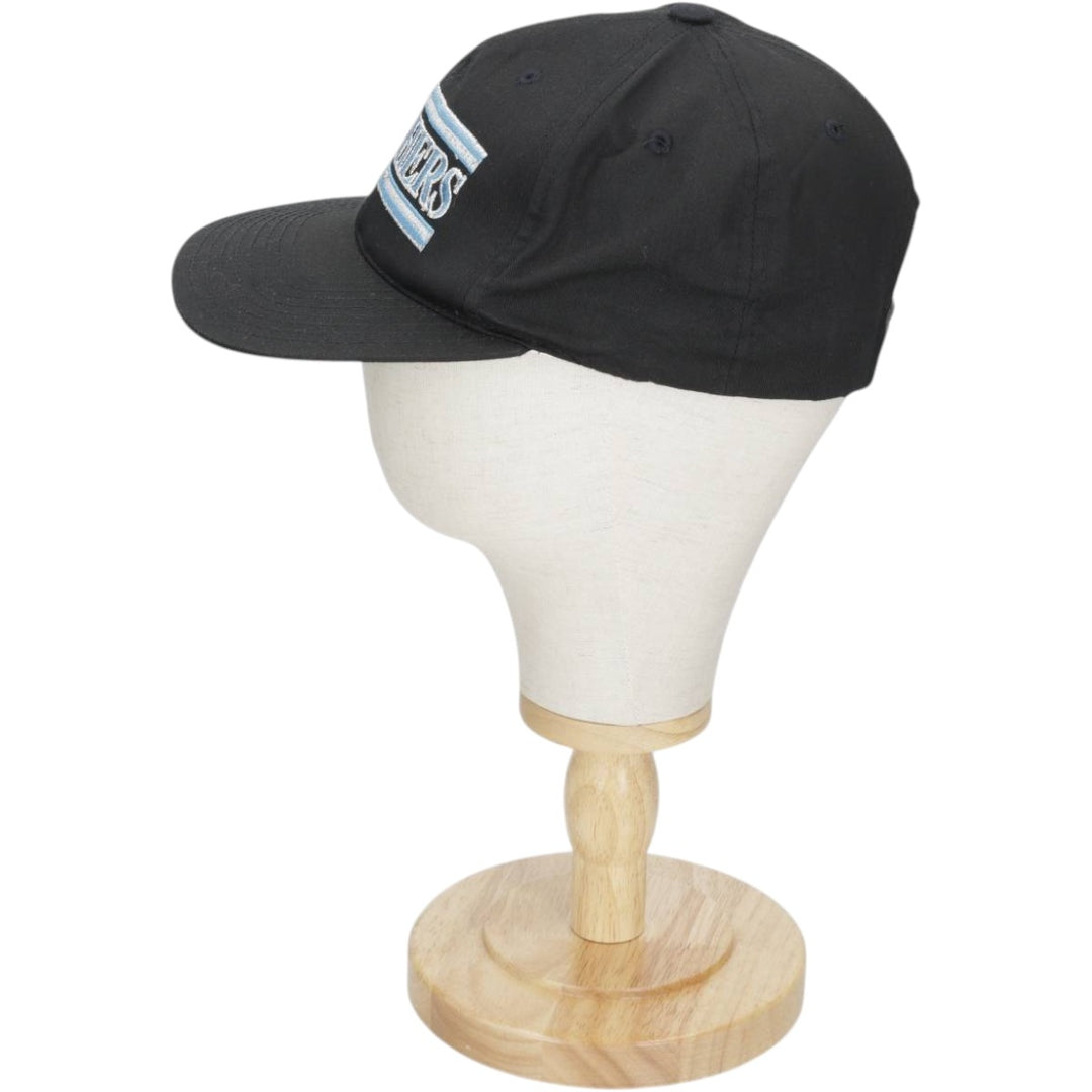 90'S ANNCO NFL Carolina Panthers Baseball Cap, 6-Panel Cap, One Size Fits All, Vintage polyester black type Vintage Second Hand