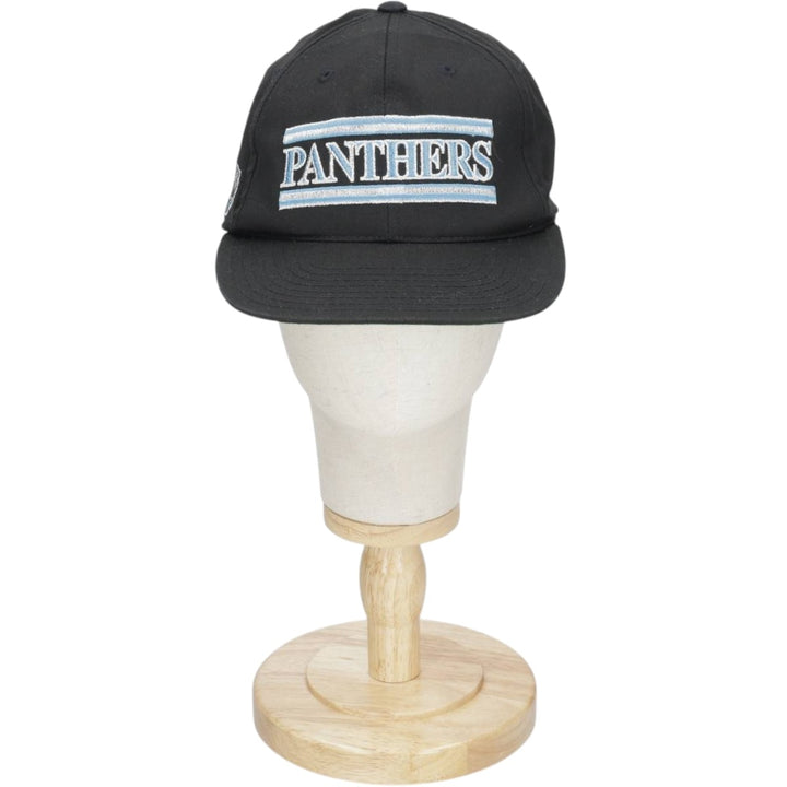 90'S ANNCO NFL Carolina Panthers Baseball Cap, 6-Panel Cap, One Size Fits All, Vintage polyester black type Vintage Second Hand