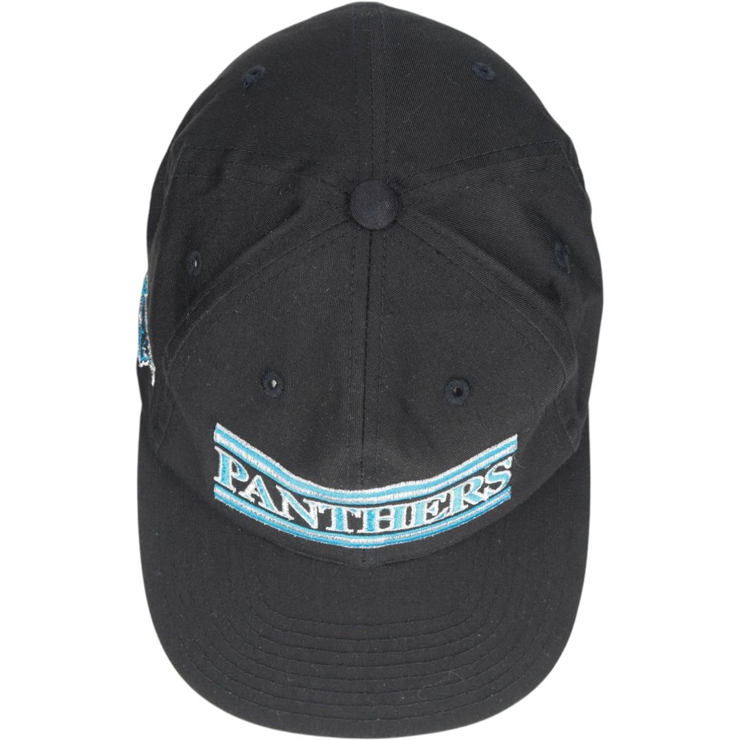 90'S ANNCO NFL Carolina Panthers Baseball Cap, 6-Panel Cap, One Size Fits All, Vintage polyester black type Vintage Second Hand