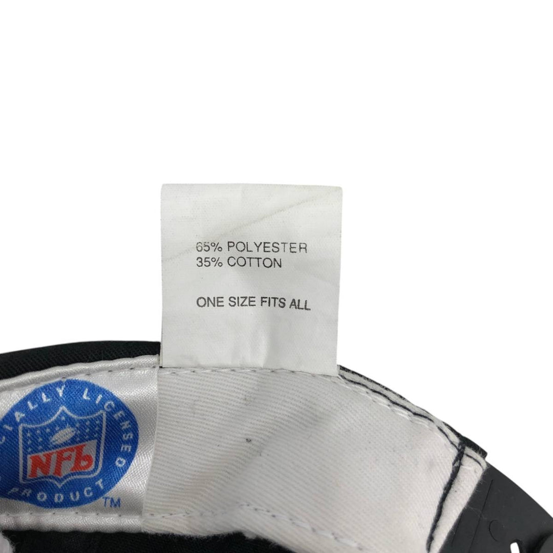 90'S ANNCO NFL Carolina Panthers Baseball Cap, 6-Panel Cap, One Size Fits All, Vintage polyester black type Vintage Second Hand
