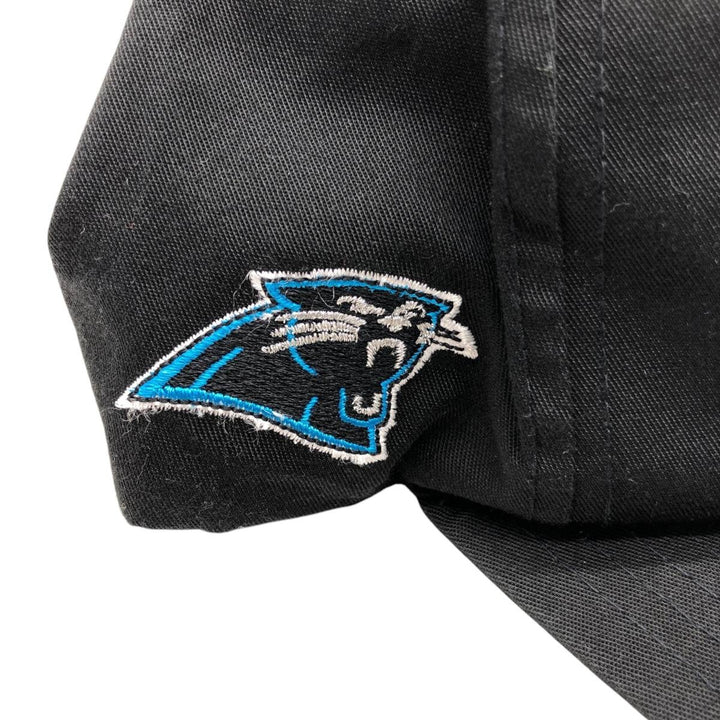 90'S ANNCO NFL Carolina Panthers Baseball Cap, 6-Panel Cap, One Size Fits All, Vintage polyester black type Vintage Second Hand