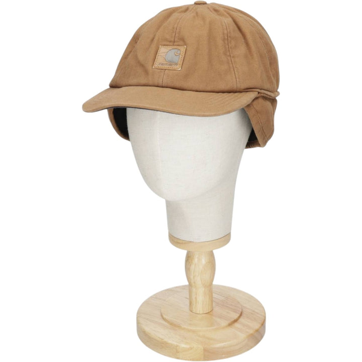 Carhartt Earflap Cap (One Size Fits All) cotton brown type Vintage Second Hand