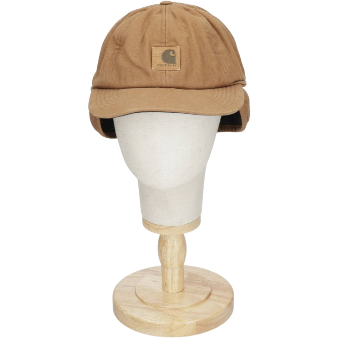 Carhartt Earflap Cap (One Size Fits All) cotton brown type Vintage Second Hand