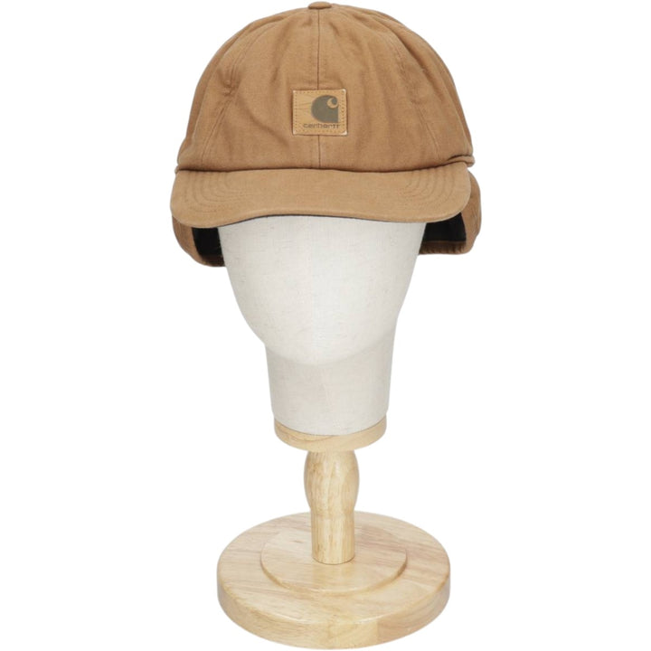 Carhartt Earflap Cap (One Size Fits All) cotton brown type Vintage Second Hand
