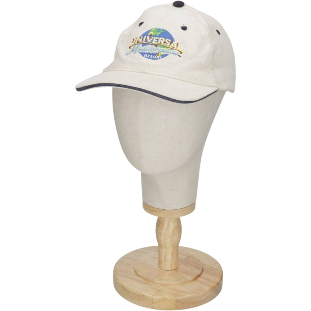 US BASIC Universal Mediterranean Resort Advertising 6-Panel Cap (One Size Fits All) unclear ivory Vintage Second Hand