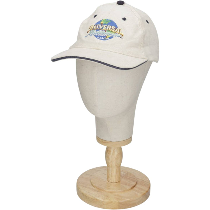 US BASIC Universal Mediterranean Resort Advertising 6-Panel Cap (One Size Fits All) unclear ivory Vintage Second Hand