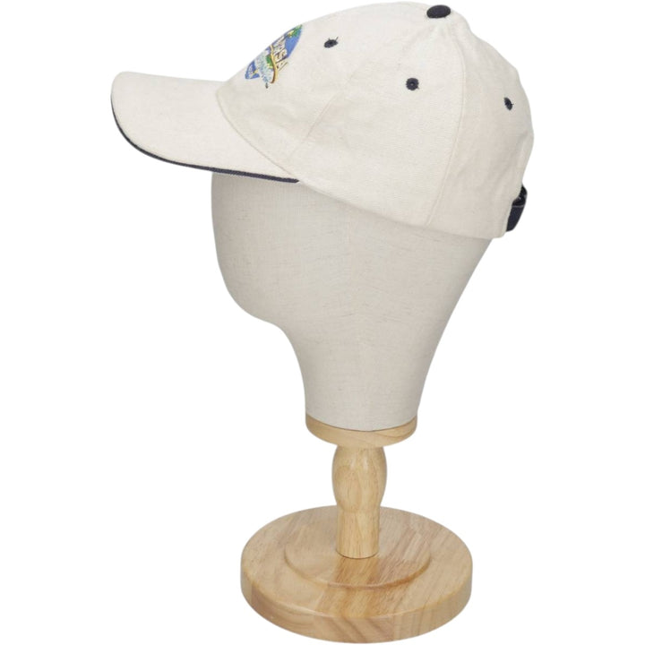 US BASIC Universal Mediterranean Resort Advertising 6-Panel Cap (One Size Fits All) unclear ivory Vintage Second Hand