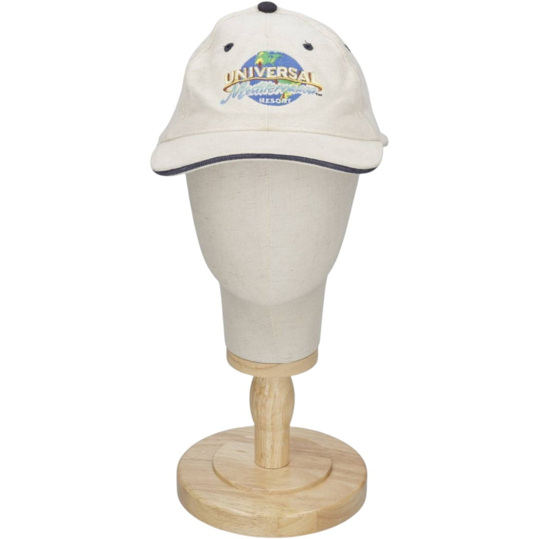 US BASIC Universal Mediterranean Resort Advertising 6-Panel Cap (One Size Fits All) unclear ivory Vintage Second Hand