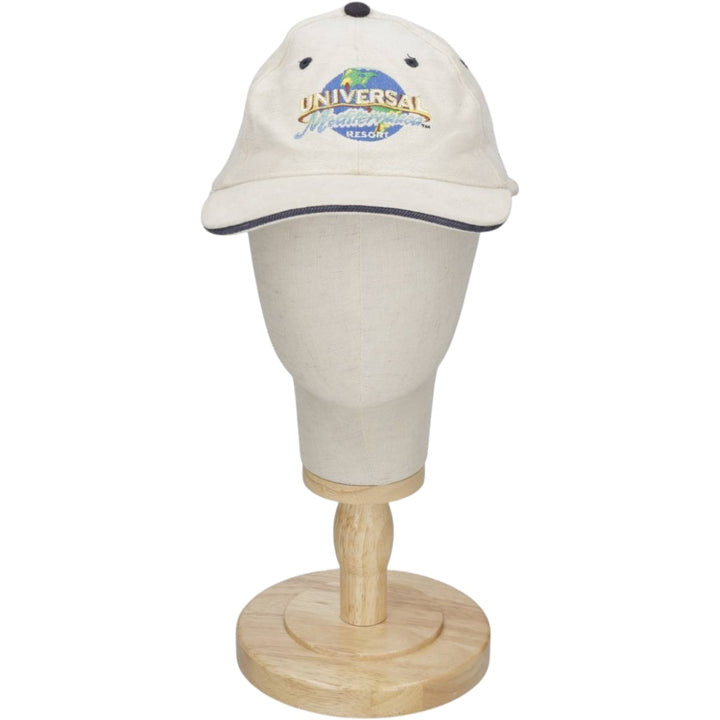 US BASIC Universal Mediterranean Resort Advertising 6-Panel Cap (One Size Fits All) unclear ivory Vintage Second Hand