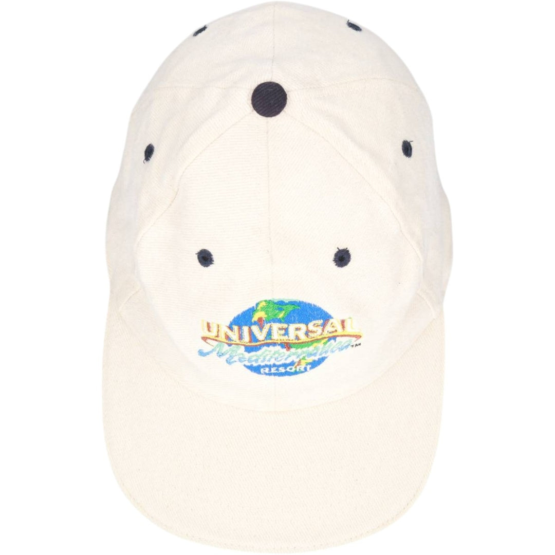 US BASIC Universal Mediterranean Resort Advertising 6-Panel Cap (One Size Fits All) unclear ivory Vintage Second Hand