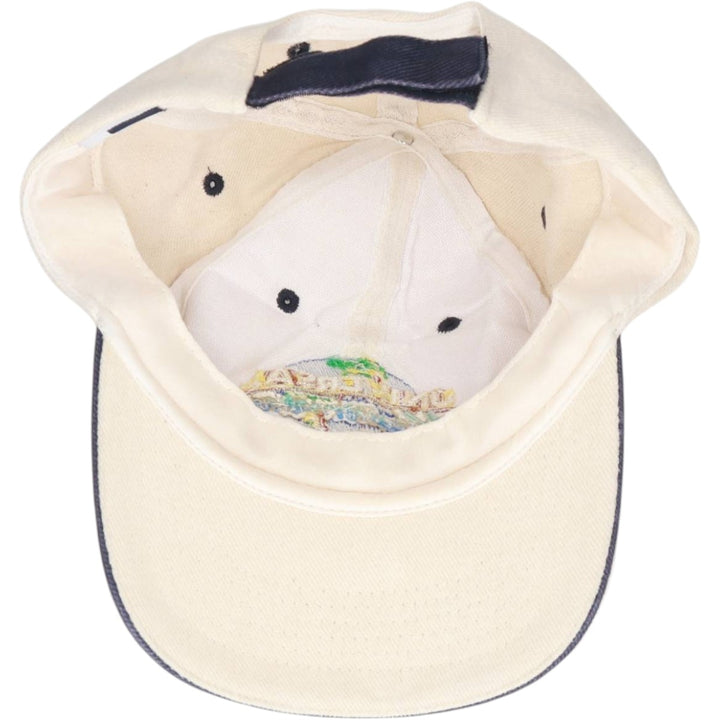 US BASIC Universal Mediterranean Resort Advertising 6-Panel Cap (One Size Fits All) unclear ivory Vintage Second Hand