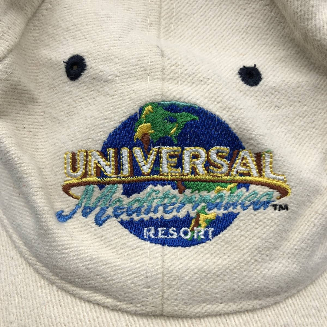 US BASIC Universal Mediterranean Resort Advertising 6-Panel Cap (One Size Fits All) unclear ivory Vintage Second Hand