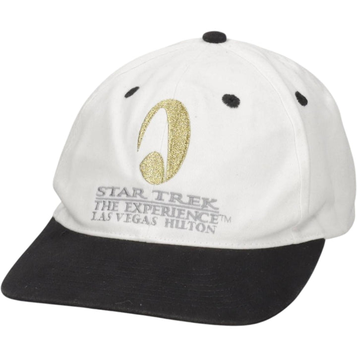 90'S Star Trek: The Experience Two-Tone Baseball Cap, 6-Panel Cap, One Size Fits All cotton white type Vintage Second Hand