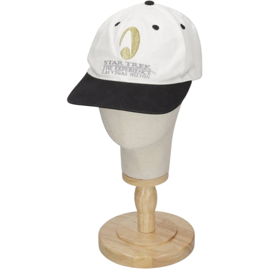 90'S Star Trek: The Experience Two-Tone Baseball Cap, 6-Panel Cap, One Size Fits All cotton white type Vintage Second Hand