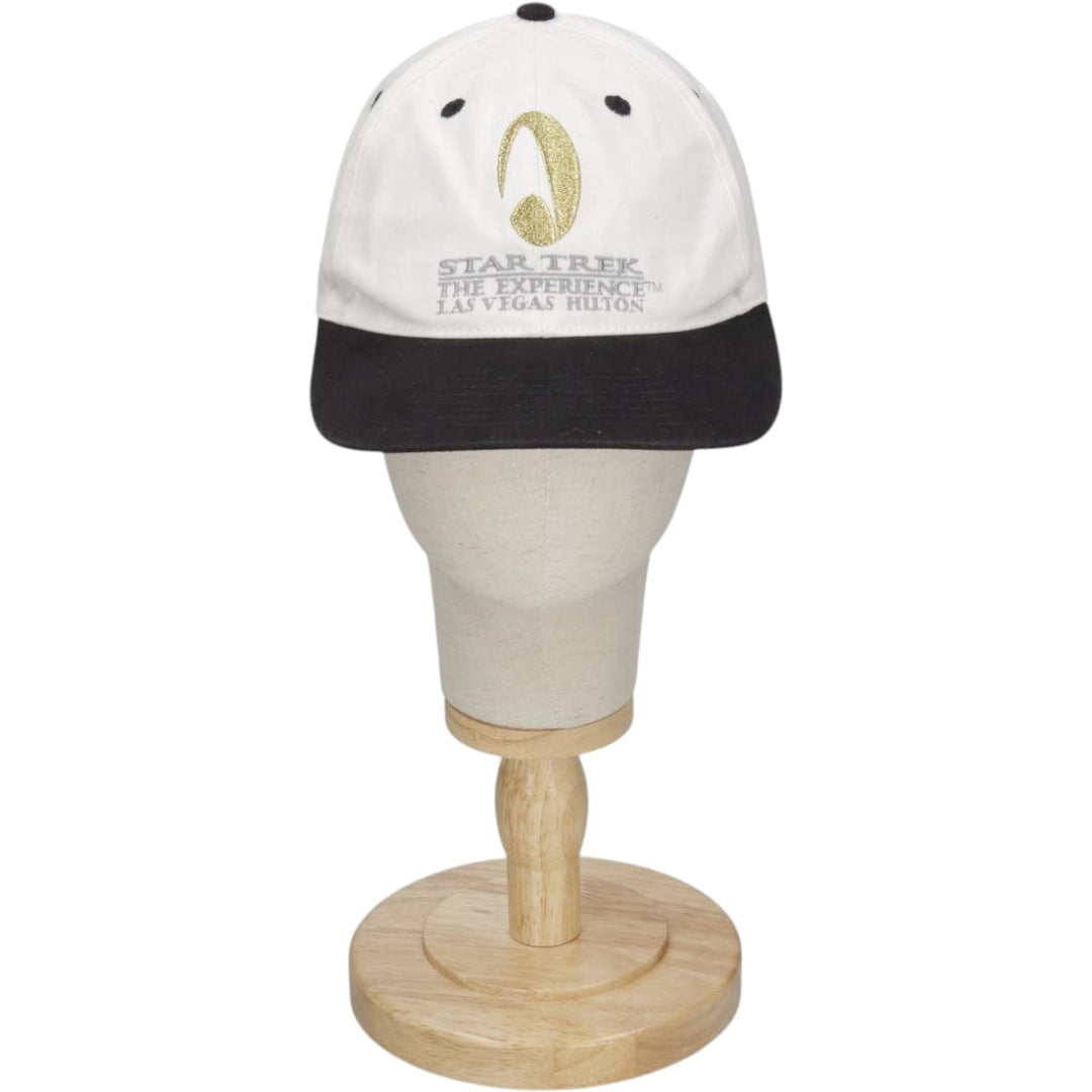90'S Star Trek: The Experience Two-Tone Baseball Cap, 6-Panel Cap, One Size Fits All cotton white type Vintage Second Hand