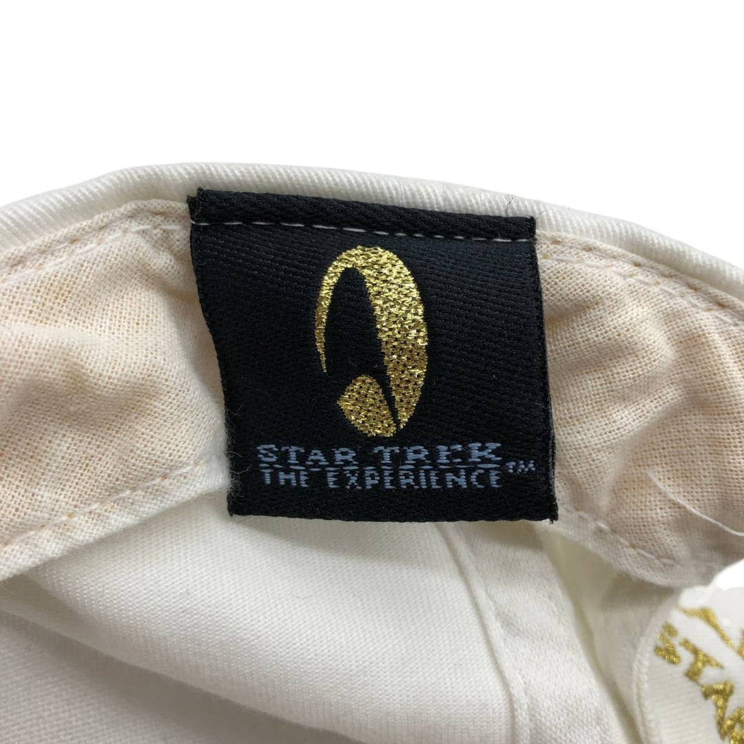 90'S Star Trek: The Experience Two-Tone Baseball Cap, 6-Panel Cap, One Size Fits All cotton white type Vintage Second Hand
