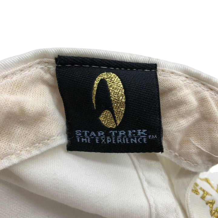90'S Star Trek: The Experience Two-Tone Baseball Cap, 6-Panel Cap, One Size Fits All cotton white type Vintage Second Hand