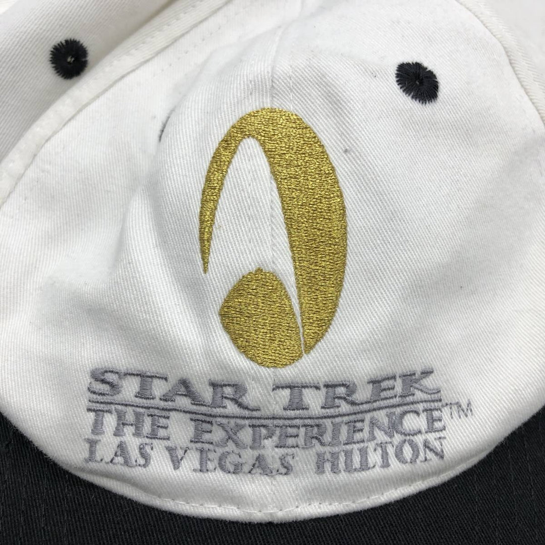 90'S Star Trek: The Experience Two-Tone Baseball Cap, 6-Panel Cap, One Size Fits All cotton white type Vintage Second Hand