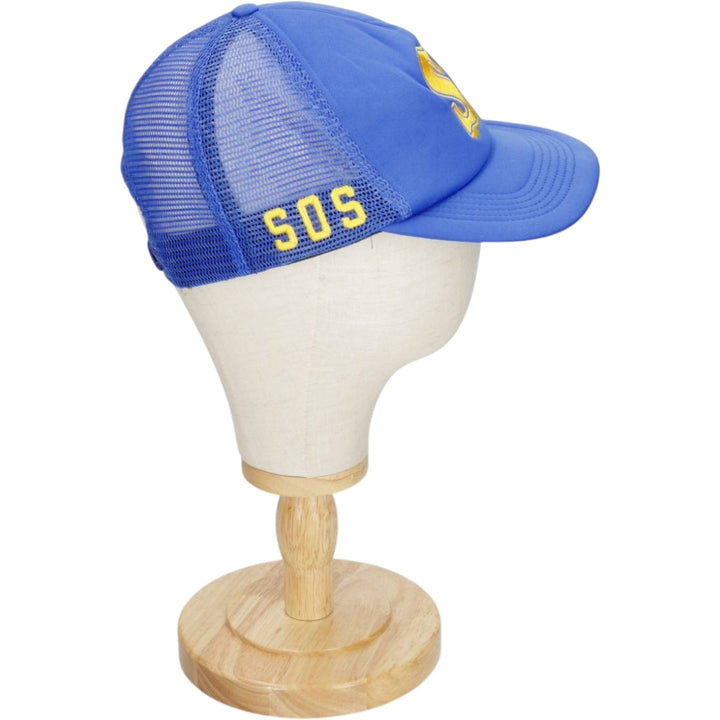 Trucker Cap, Mesh Cap, Made in USA, One Size Fits All unclear blue type Vintage Second Hand