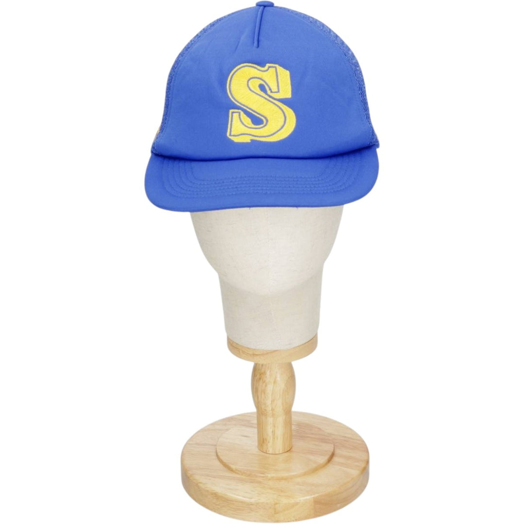 Trucker Cap, Mesh Cap, Made in USA, One Size Fits All unclear blue type Vintage Second Hand
