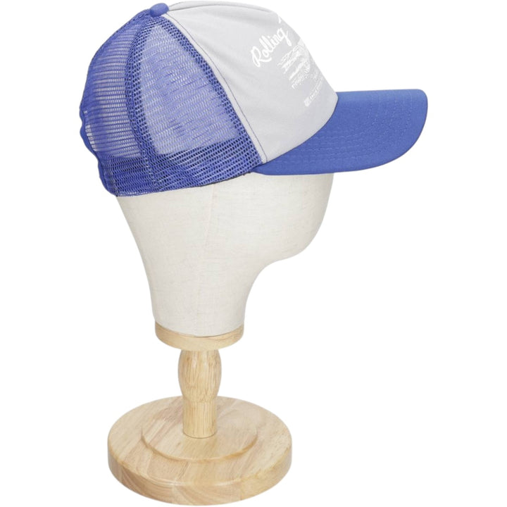 80s-90'S New Era Mesh Cap, Made in USA, One Size Fits All, Vintage unclear blue type Vintage Second Hand