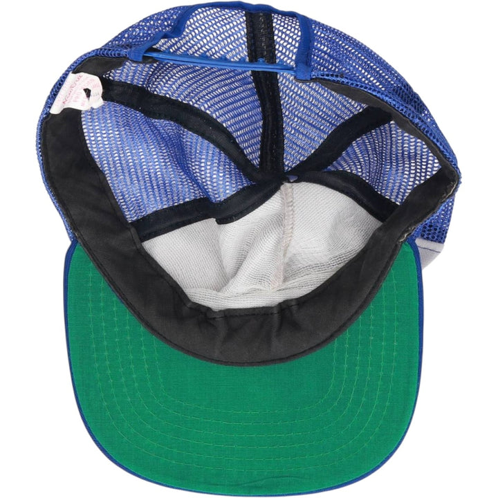 80s-90'S New Era Mesh Cap, Made in USA, One Size Fits All, Vintage unclear blue type Vintage Second Hand