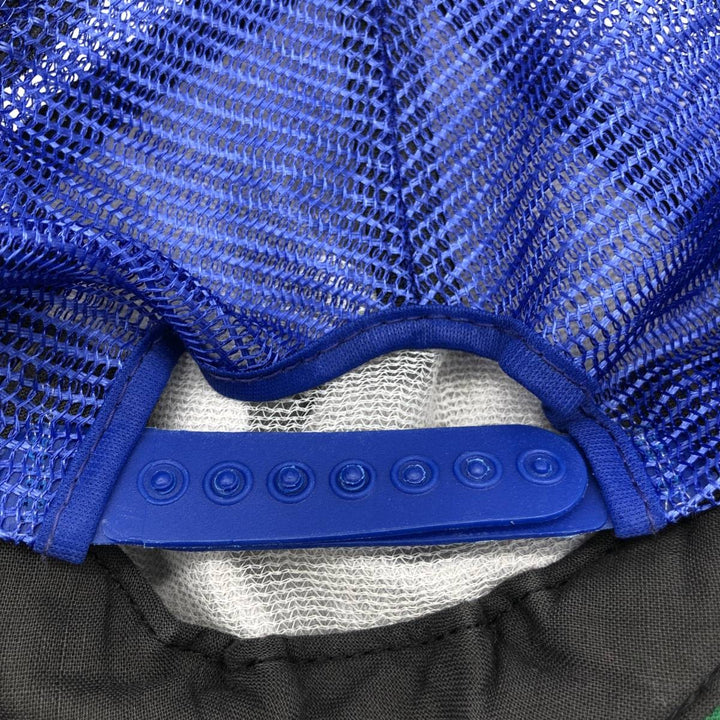 80s-90'S New Era Mesh Cap, Made in USA, One Size Fits All, Vintage unclear blue type Vintage Second Hand
