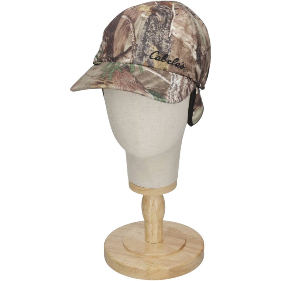 90s-00'S Cabelas Camouflage Pattern Real Tree Camo GORE-TEX Earflap Cap (One Size Fits All) unclear Khaki type Vintage Second Hand