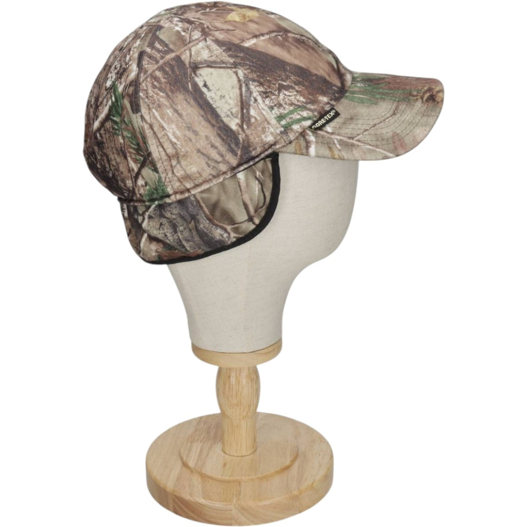 90s-00'S Cabelas Camouflage Pattern Real Tree Camo GORE-TEX Earflap Cap (One Size Fits All) unclear Khaki type Vintage Second Hand