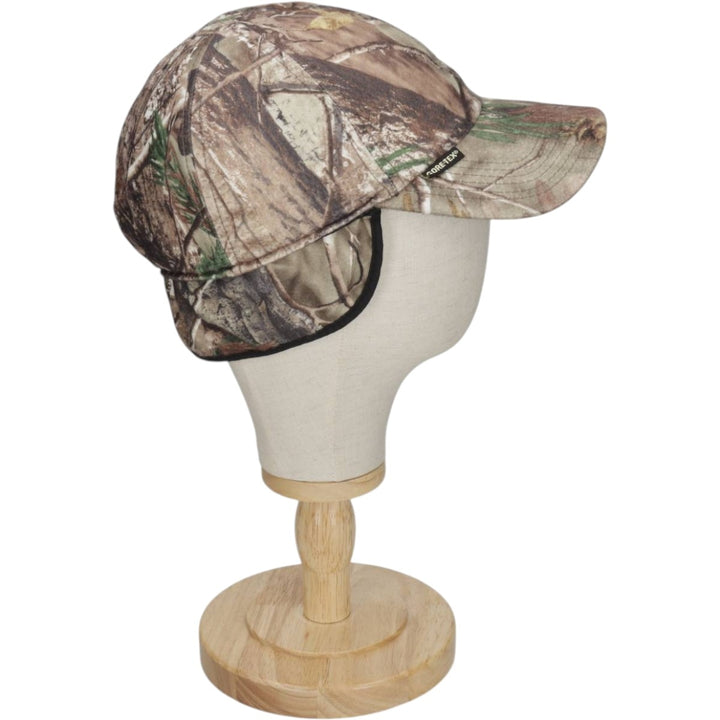 90s-00'S Cabelas Camouflage Pattern Real Tree Camo GORE-TEX Earflap Cap (One Size Fits All) unclear Khaki type Vintage Second Hand