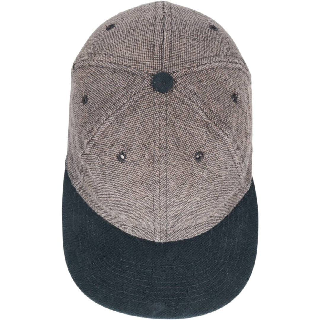 90s-era NISSIN Two-Tone Baseball Cap, 6-Panel Cap, One Size Fits All, Vintage unclear black type Vintage Second Hand