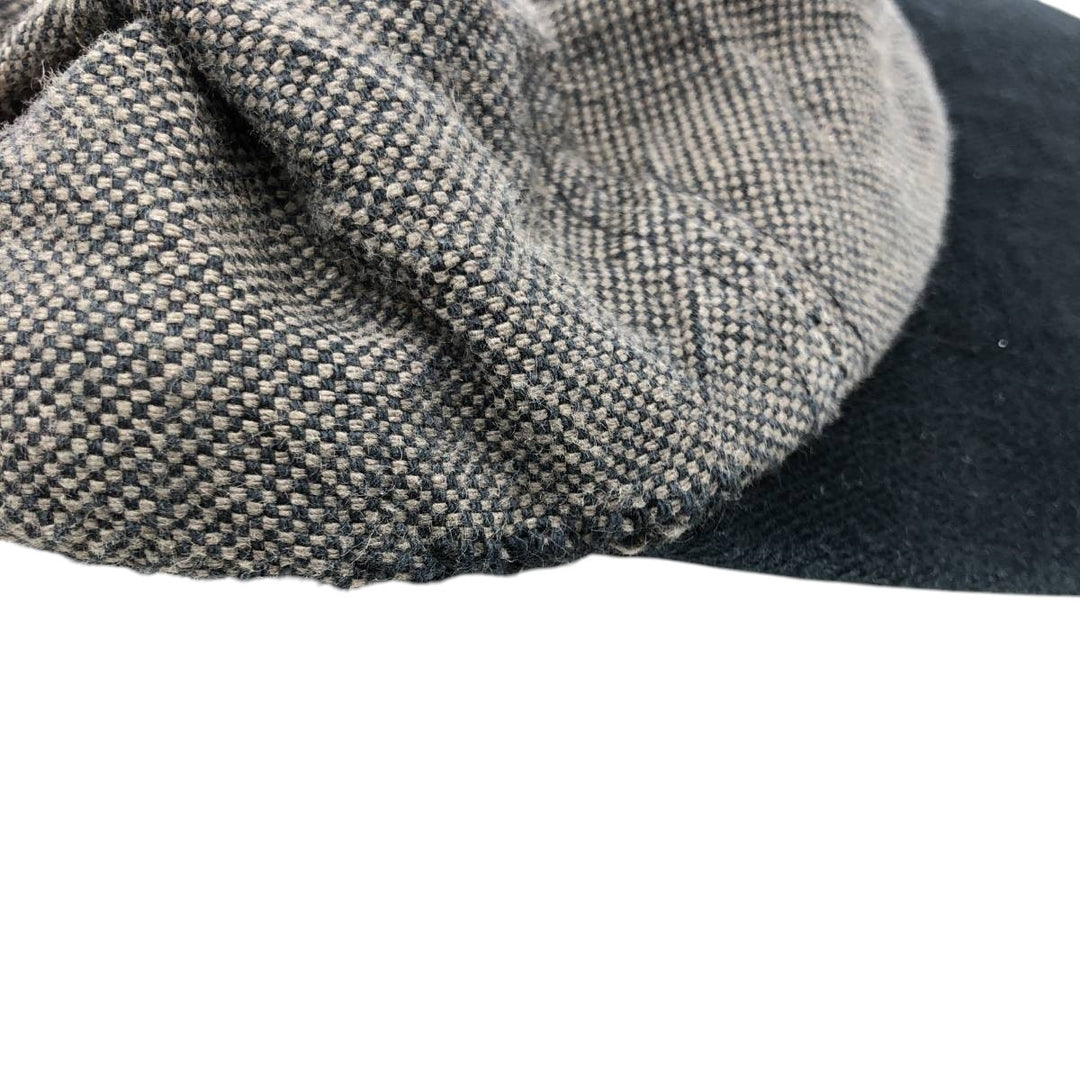 90s-era NISSIN Two-Tone Baseball Cap, 6-Panel Cap, One Size Fits All, Vintage unclear black type Vintage Second Hand