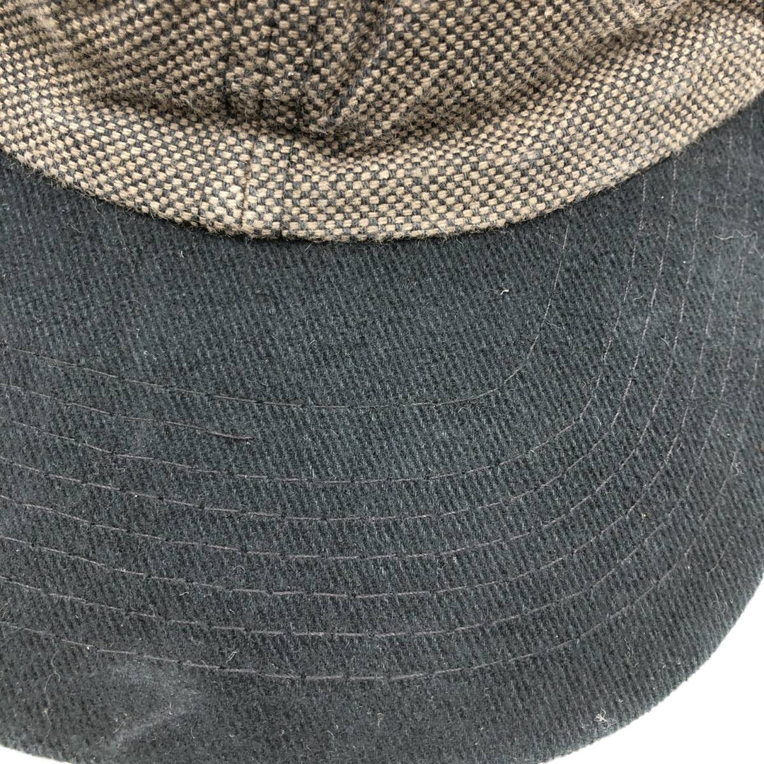 90s-era NISSIN Two-Tone Baseball Cap, 6-Panel Cap, One Size Fits All, Vintage unclear black type Vintage Second Hand