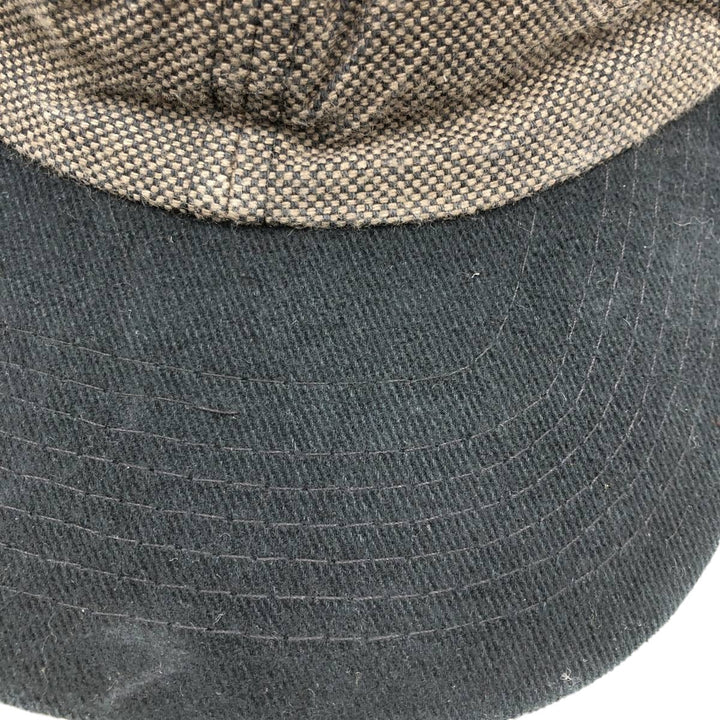 90s-era NISSIN Two-Tone Baseball Cap, 6-Panel Cap, One Size Fits All, Vintage unclear black type Vintage Second Hand