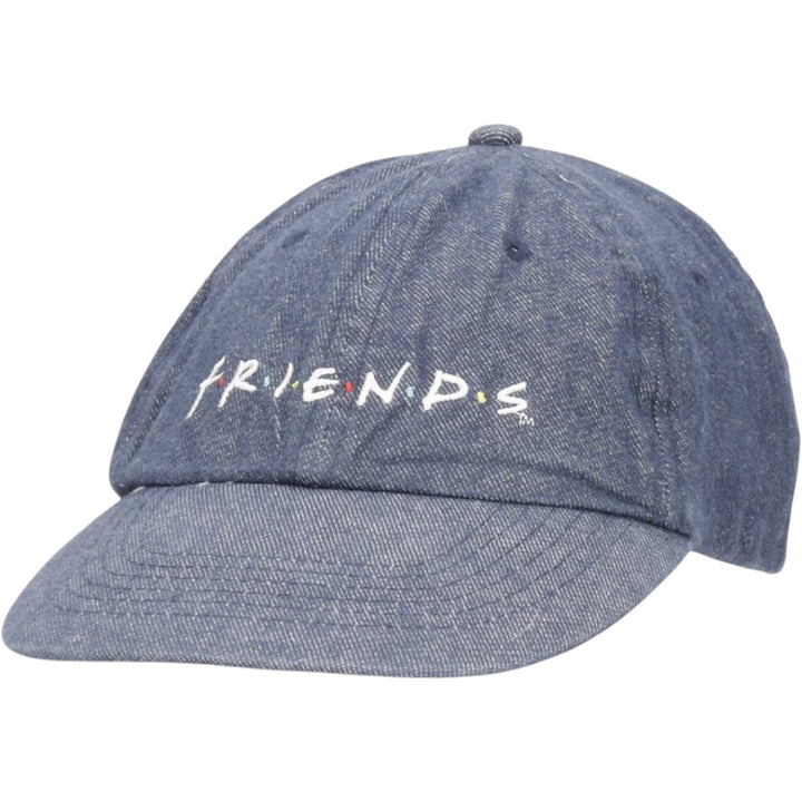 CULTUREFLY FRIENDS (Friends TV Drama) Denim Baseball Cap, 6-Panel Cap, One Size Fits All cotton blue type Vintage Second Hand