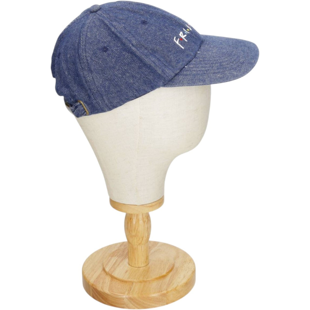 CULTUREFLY FRIENDS (Friends TV Drama) Denim Baseball Cap, 6-Panel Cap, One Size Fits All cotton blue type Vintage Second Hand