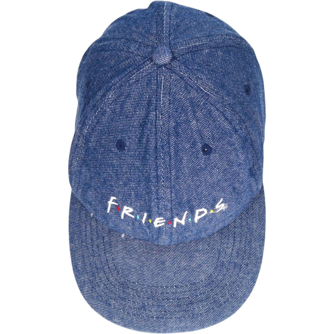 CULTUREFLY FRIENDS (Friends TV Drama) Denim Baseball Cap, 6-Panel Cap, One Size Fits All cotton blue type Vintage Second Hand