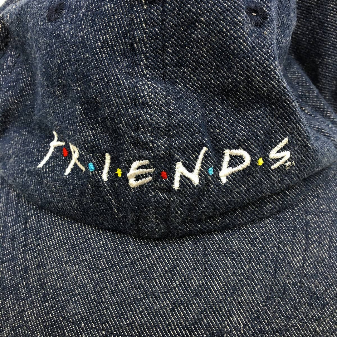 CULTUREFLY FRIENDS (Friends TV Drama) Denim Baseball Cap, 6-Panel Cap, One Size Fits All cotton blue type Vintage Second Hand