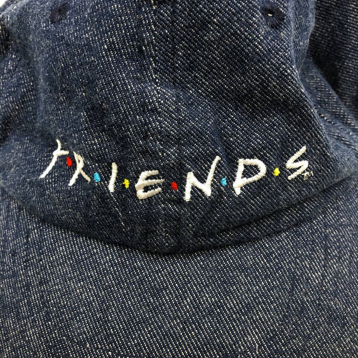 CULTUREFLY FRIENDS (Friends TV Drama) Denim Baseball Cap, 6-Panel Cap, One Size Fits All cotton blue type Vintage Second Hand